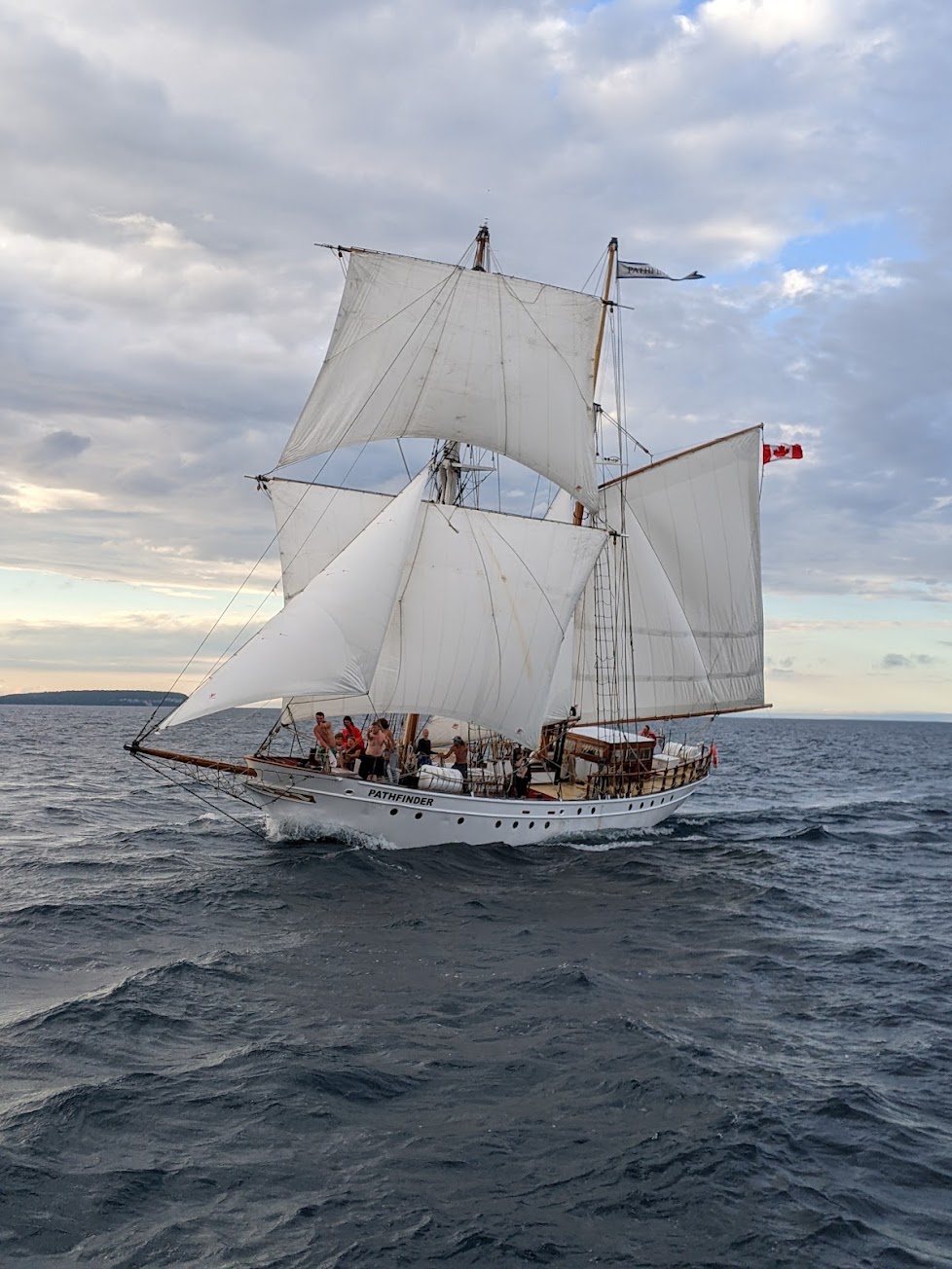 Pathfinder: Running under all plain sail, Georgian Bay